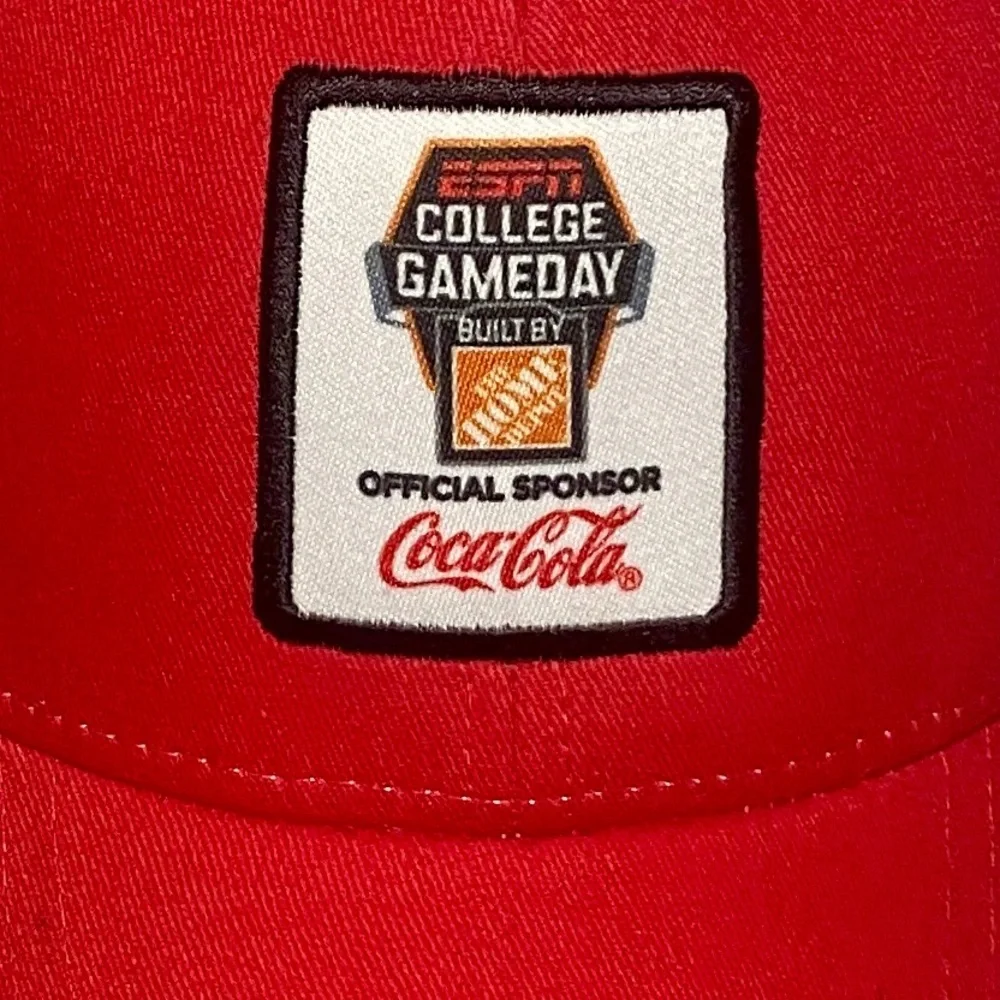 ESPN College Gameday Official Sponsor Coca-Cola Mesh Panel Cap Red White O/S